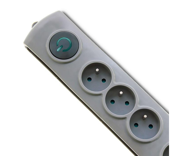 QOLTEC Quick Switch, 4 gniazda, 1,5m, szara 50163 - 462003 - zdjęcie 2